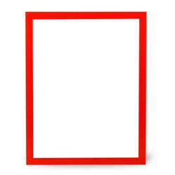 Self-Adhesive Display Frames, Red - Letter Size - 2/PK