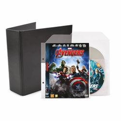 DVD Bundle - 50 Double DVD Sleeves with Felt, 2 DVD Binders