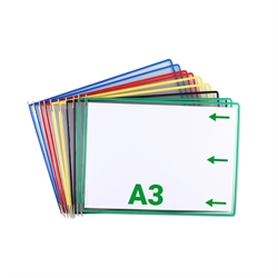 Tarifold Pivoting Pockets, A3 landscape, assorted - 10 pcs.