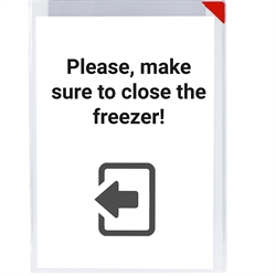 Kang Easy Clic Subzero Self-adhesive Signage Pocket, Permanent, A4