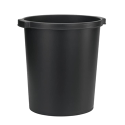 Waste bin, black, 4.75-gallon capacity - 10 pcs.