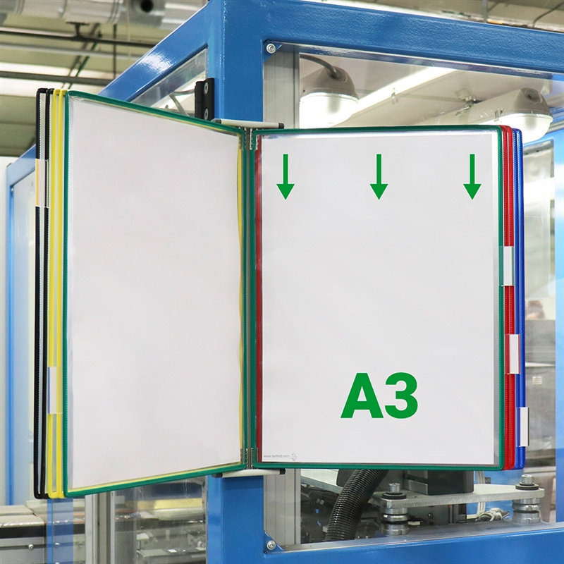 Tarifold Metal Wall Document Display System, A3, 10 Pockets