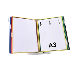 Tarifold Metal Desk Document Display System, 10 Pockets