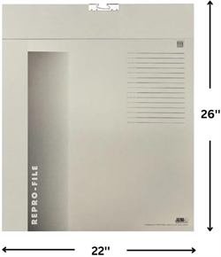 Jalema Grafi-System Repro-File, 22\'\' x 26\'\' Capacity, Grey - 50/Box