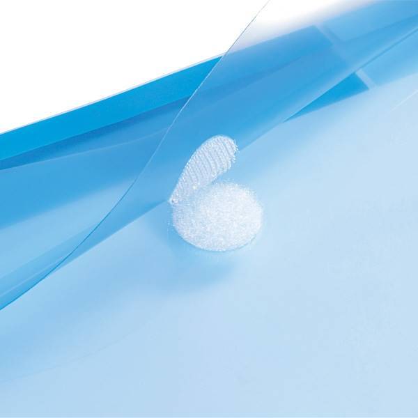 A4 folder with velcro closure, 6 trendy colors
