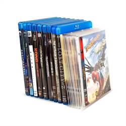 Blu-ray bundle - 50 Single Blu-ray sleeves, 2 binders