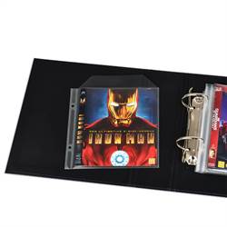 Blu-Ray pockets with binder holes for Blu-Ray storage - 50 pcs.