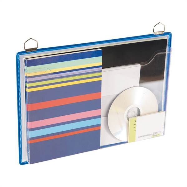 Horizontal Hanging Brochure Display, blue - 5 pcs.