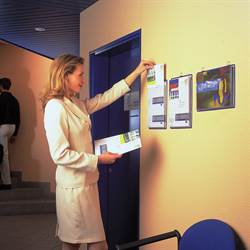 Vertical Hanging Brochure Display, blue - 5 pcs.