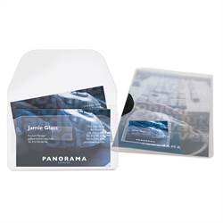 Self-Adhesive Business Card Pockets with flap - 1000 pcs.