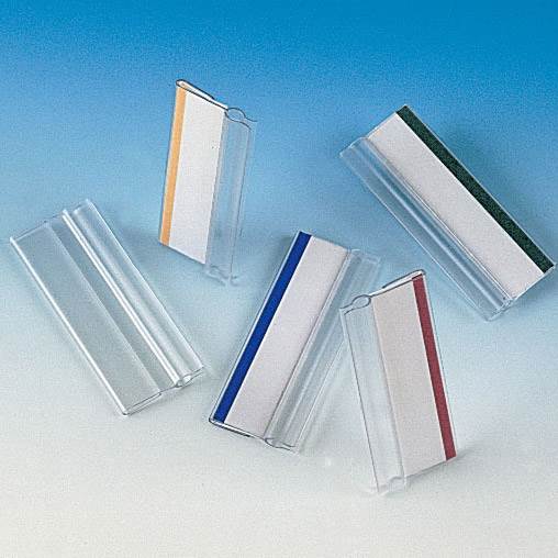 Clip-On Index Tabs, assorted - 5/PKS of 10 tabs/PK