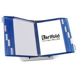 Tarifold Desktop Organizer - 20 Blue Pockets