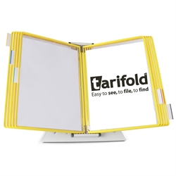 Tarifold Tarifold Desktop Organizer - 10 Yellow Pockets