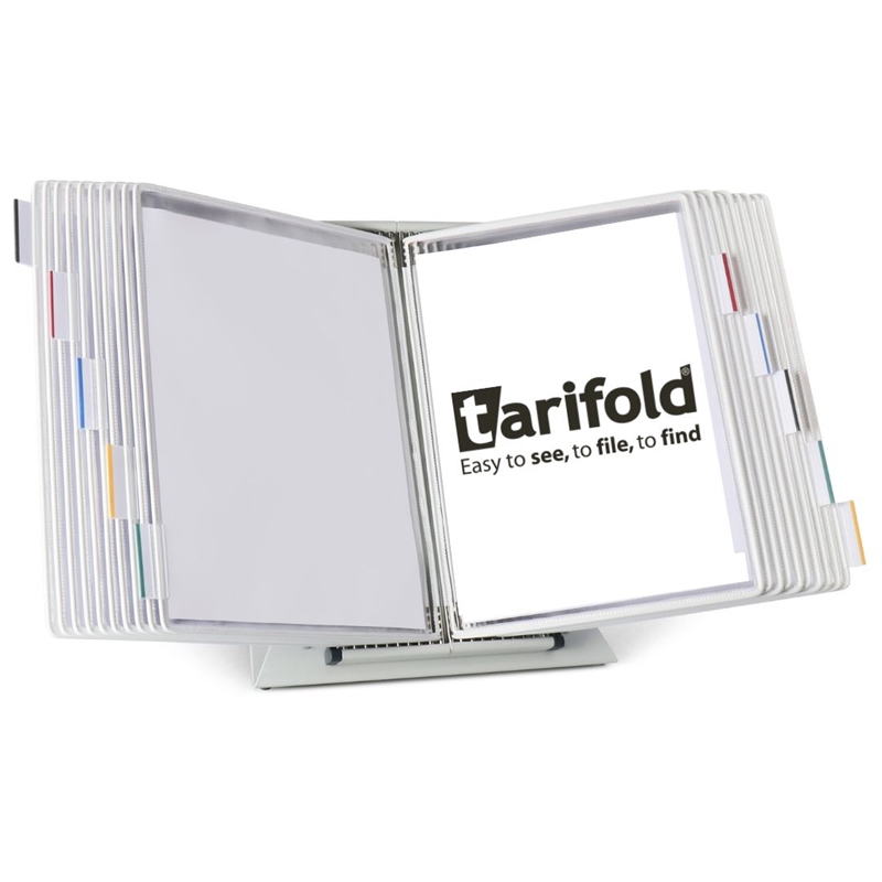 Tarifold Desktop Organizer - 20 White Pockets