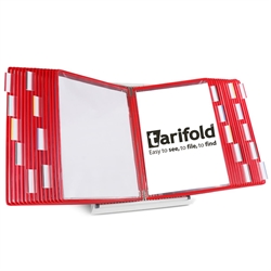 Tarifold Desktop Organizer - 30 Red Pockets