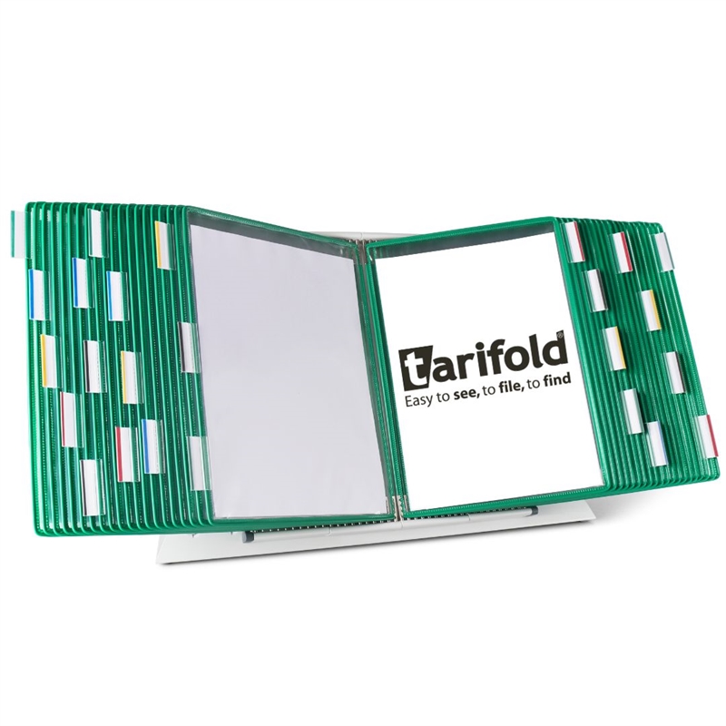 Tarifold Desktop Organizer - 40 Green Pockets