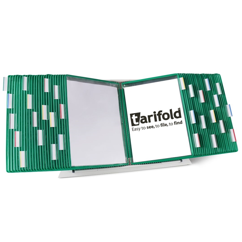 Tarifold Desktop Organizer - 50 Green Pockets
