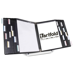 Tarifold Desktop Organizer - 30 Black Pockets