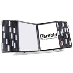 Tarifold Desktop Organizer - 40 Black Pockets