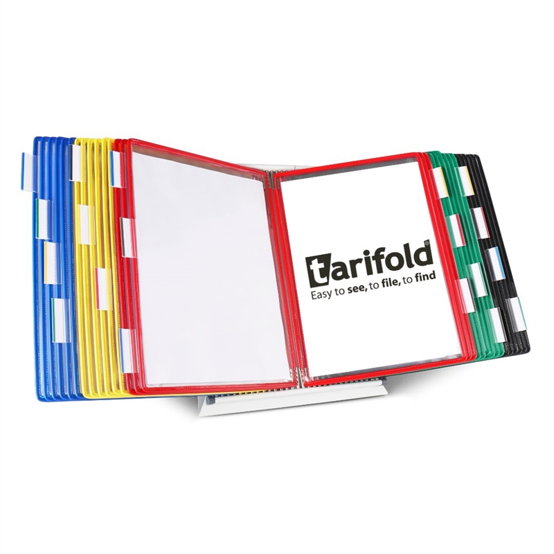 Tarifold Desktop Organizer - 30 Assorted Color Pockets