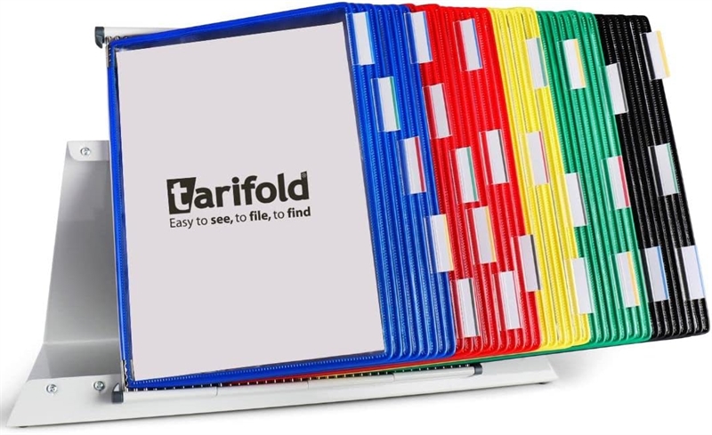 Tarifold Desktop Organizer - 40 Assorted Color Pockets