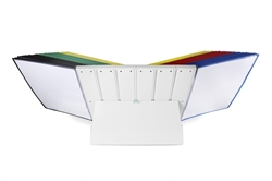 Tarifold Desktop Organizer - 60 Assorted Color Pockets