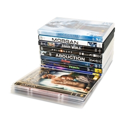 Single / Double DVD sleeve with felt and binder holes for DVD storage - 50 pcs.