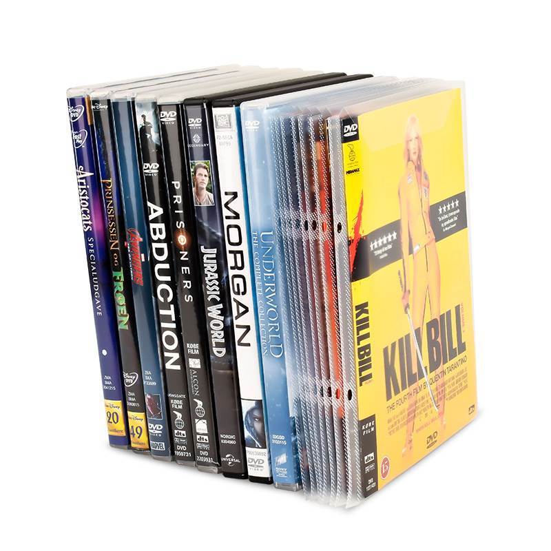 100 Dvd Sleeves With Binder Holes For, Dvd Storage Book Binder
