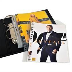 DVD sleeves with binder holes for DVD storage - 100 pcs.