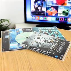 DVD sleeves for DVD storage - room for cover - 100 pcs.