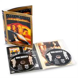 Double DVD sleeves for 2 DVDs with space for cover