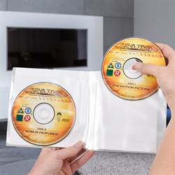 Double Blu-Ray sleeves for 2 Blu-Rays with space for cover
