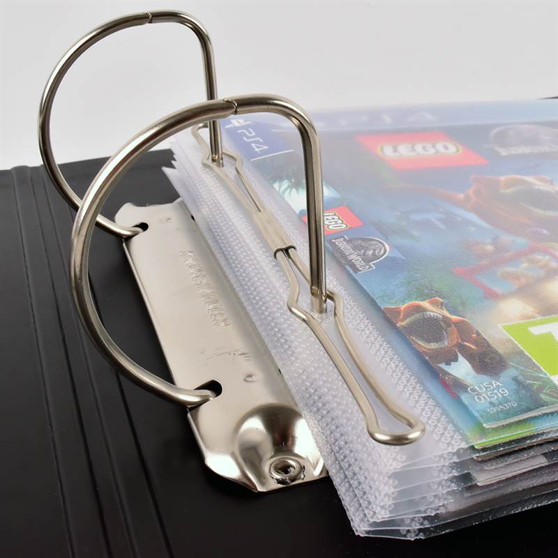 2 Pack A4 Transparent 2 Ring Binder File Folder, Holds 8.5