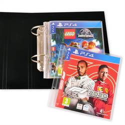 PS4/PS5 sleeves with binder holes for PS4 game storage - 25 pcs.