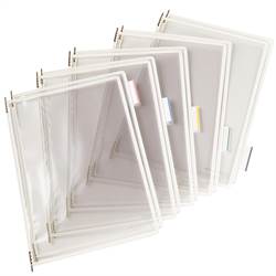 Pivoting Pocket Packs white 10 pcs