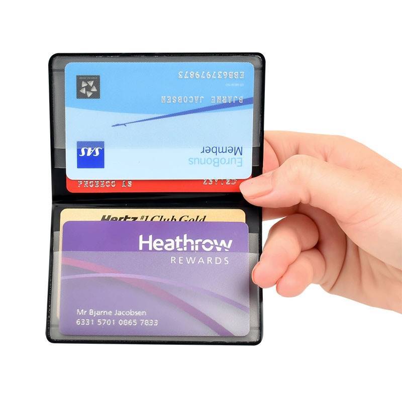 Rfid Secured Credit Card Holder Folder For 4 Cards