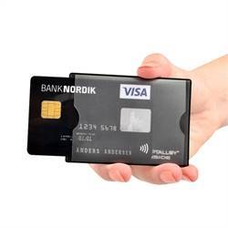 RFID secured credit card holder for 2 cards