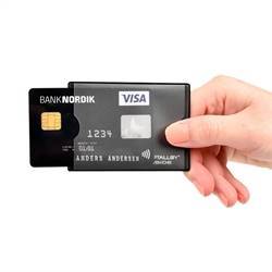 RFID secured credit card holder for 2 cards
