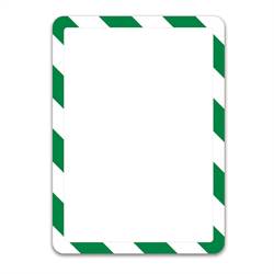 Magnetic Magneto Safety Display Pocket, Green/White - 2/PK