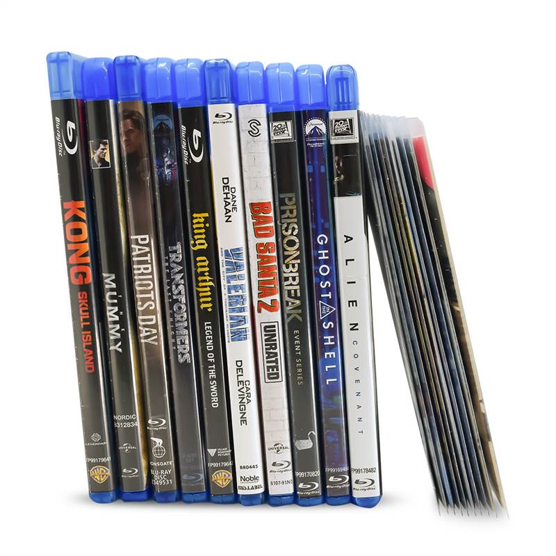 50 Blu-Ray Sleeves for Blu-Ray Storage, space for Cover