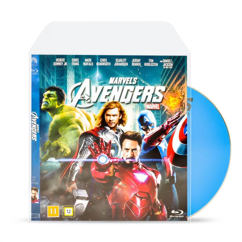 50 Blu-Ray Sleeves for Blu-Ray Storage, space for Cover