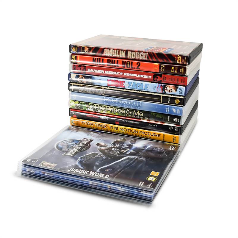 50 Blu-Ray Sleeves for Blu-Ray Storage, space for Cover