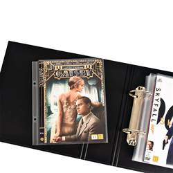 DVD binder for DVD pockets and DVD storage 
