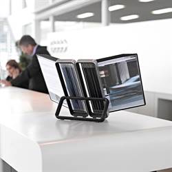 Tarifold VEO Desk Display Unit, 10 Black Pockets