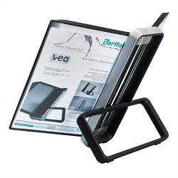 Tarifold VEO Desk Display Unit, 10 Black Pockets